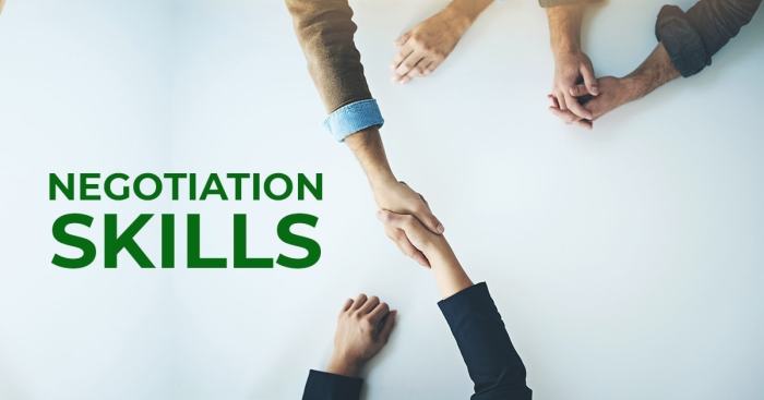 Successful negotiation skills in business